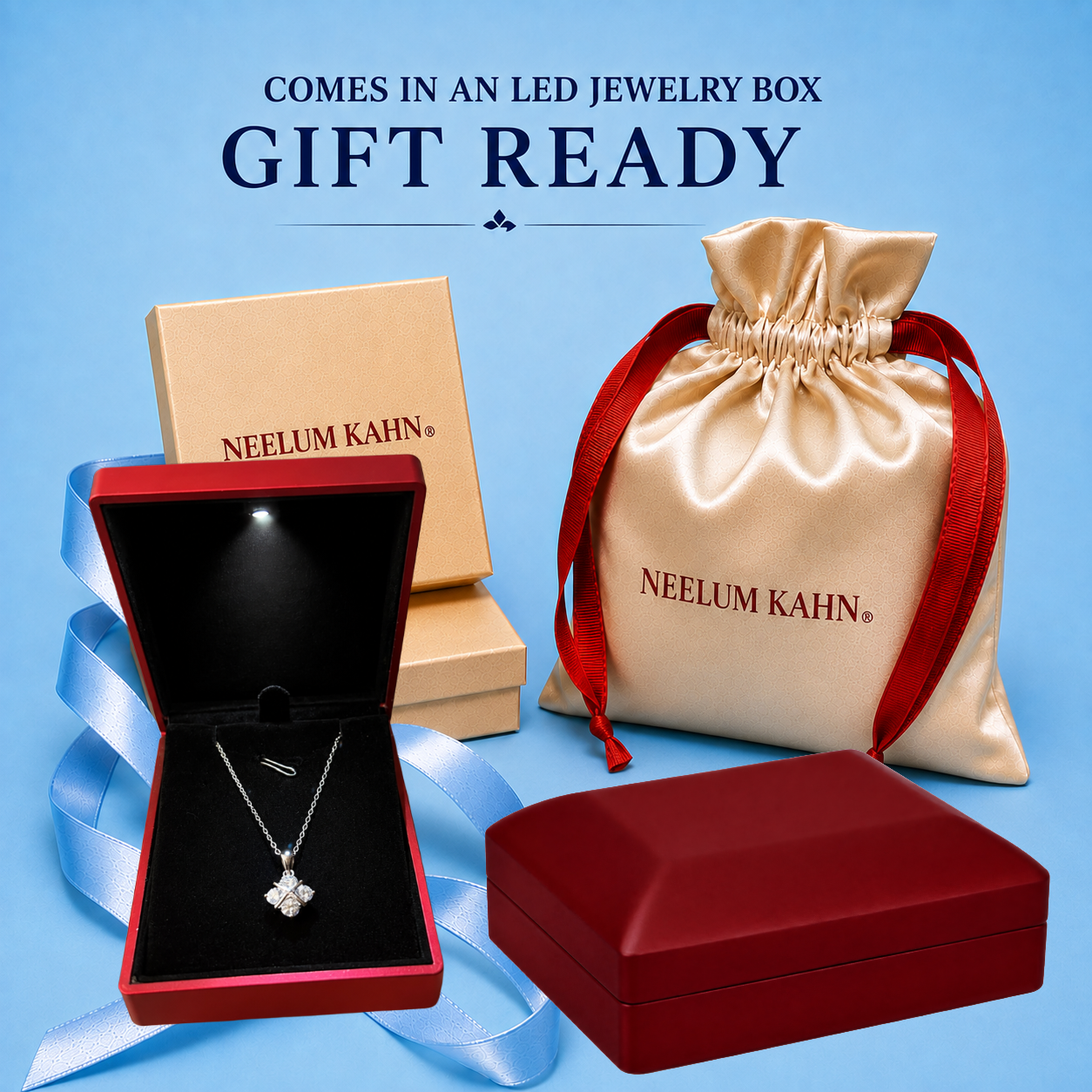 Four-Leaf Clover Moissanite Pendant Necklace | 18K Gold Plated 925 Sterling Silver | 1.2 Ct D VVS1