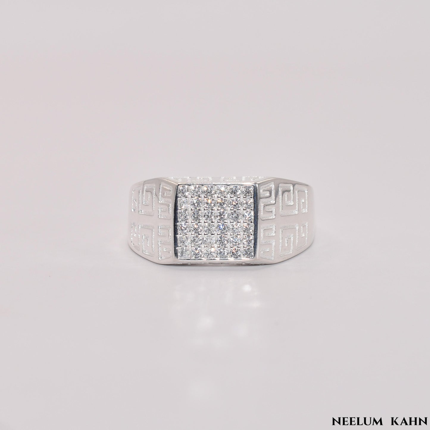 925 Sterling Silver Zircon Ring for Men - Free Shipping