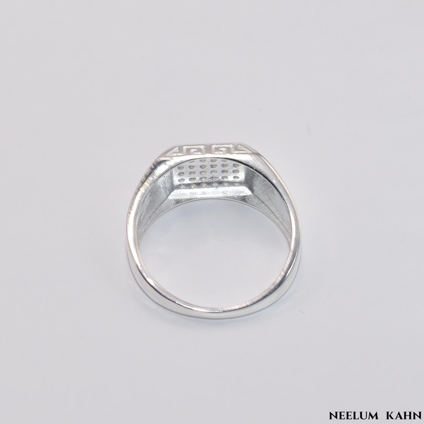925 Sterling Silver Zircon Ring for Men - Free Shipping