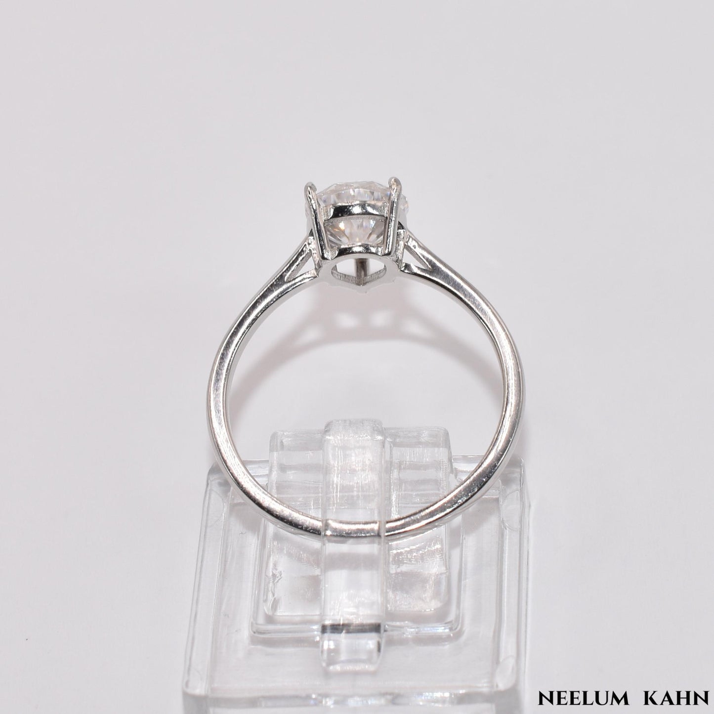 2CT Moissanite Pear Cut Water Drop Engagement Ring, 925 Sterling Silver, D Color VVS1 Clarity, Gift LED Ring Box Included