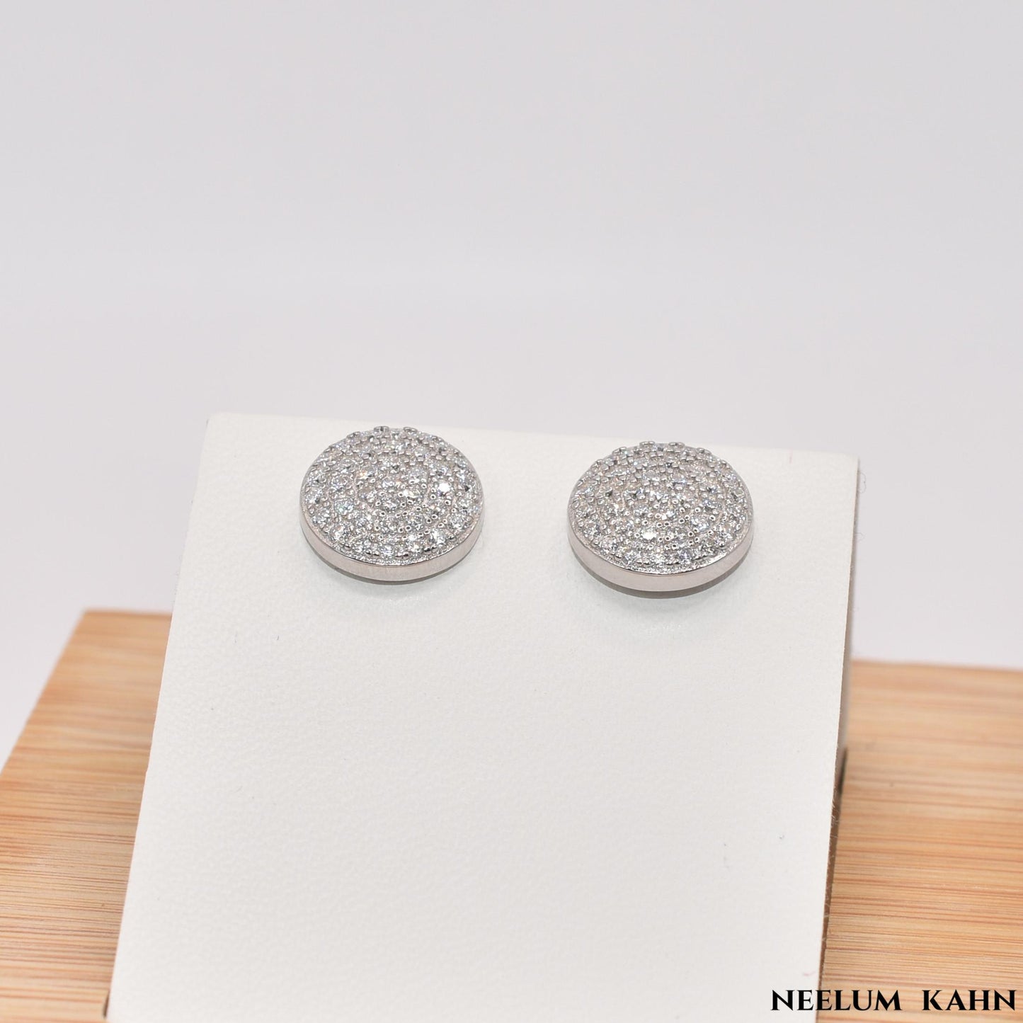 Certified 0.6*2Ct Moissanite Diamond S925 18K gold plated studs for men & women