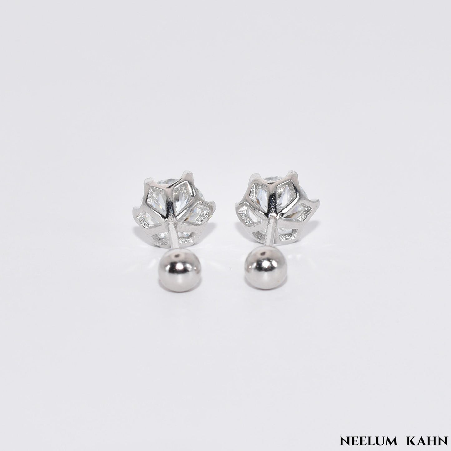Certified 4Ct (2ct each) Moissanite Diamond (18k gold plated) Screw Stud Earrings