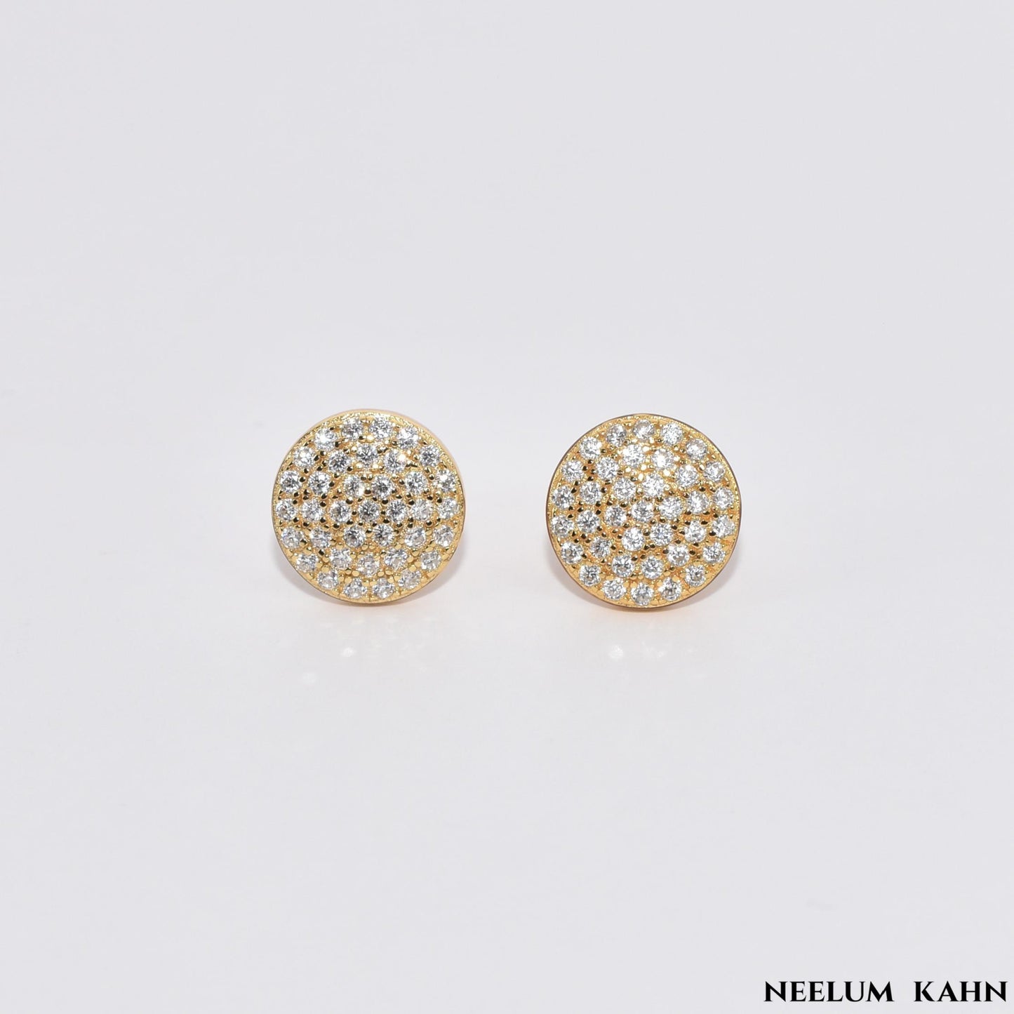 0.6Ct (Each) Moissanite Diamond Stud Earrings | S925 Silver Yellow Gold Plated Screws