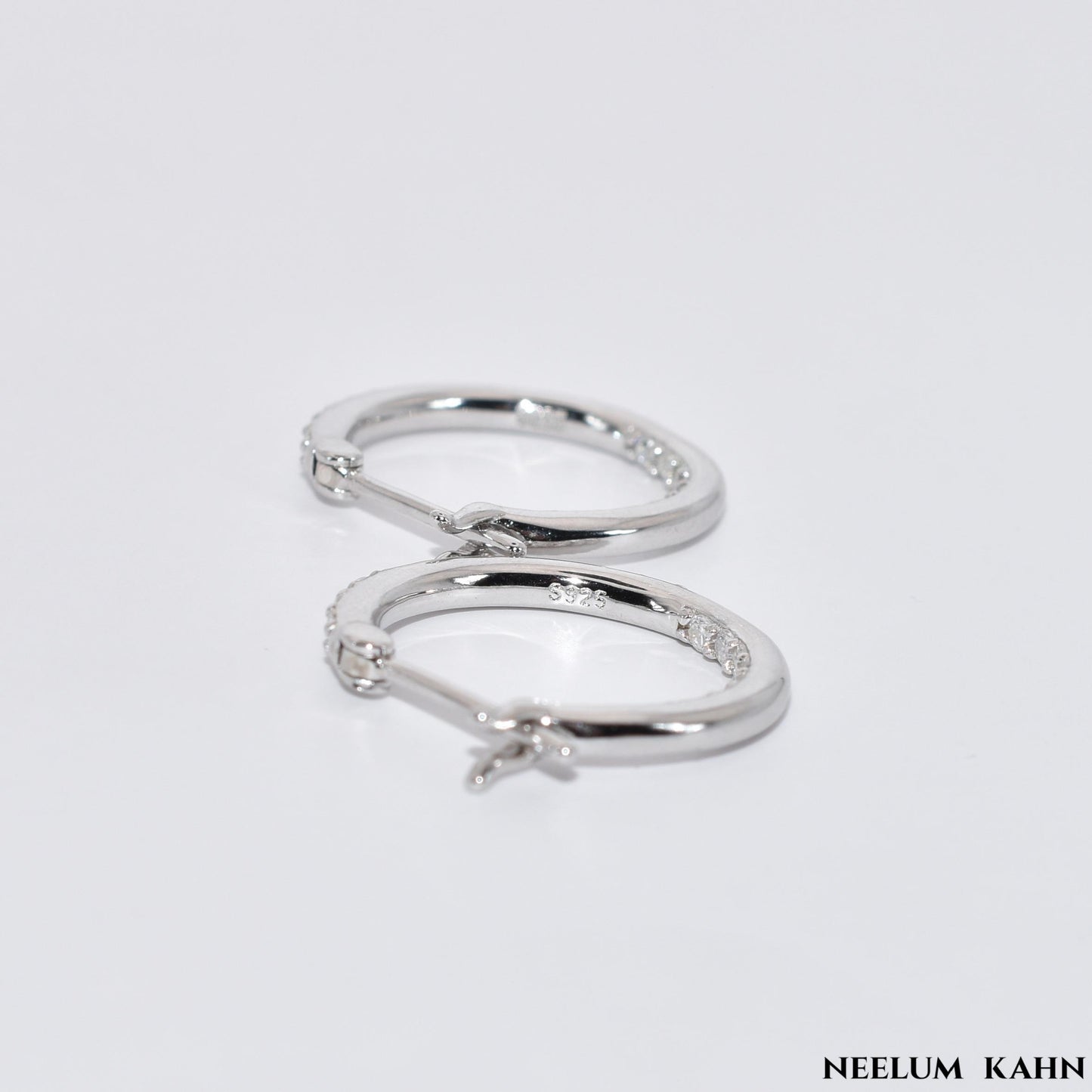 Certified Moissanite Diamond Hoop Earrings | S925 Silver for Men & Women