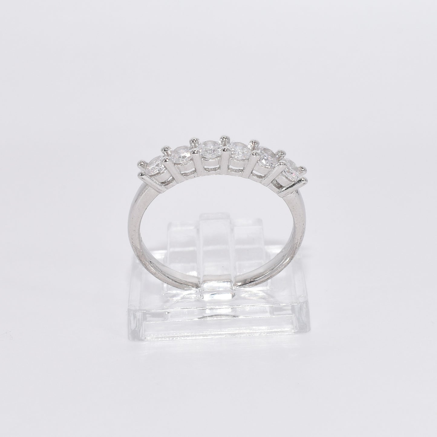 S925 Silver Zircon 7 Star Ring for Engagement
