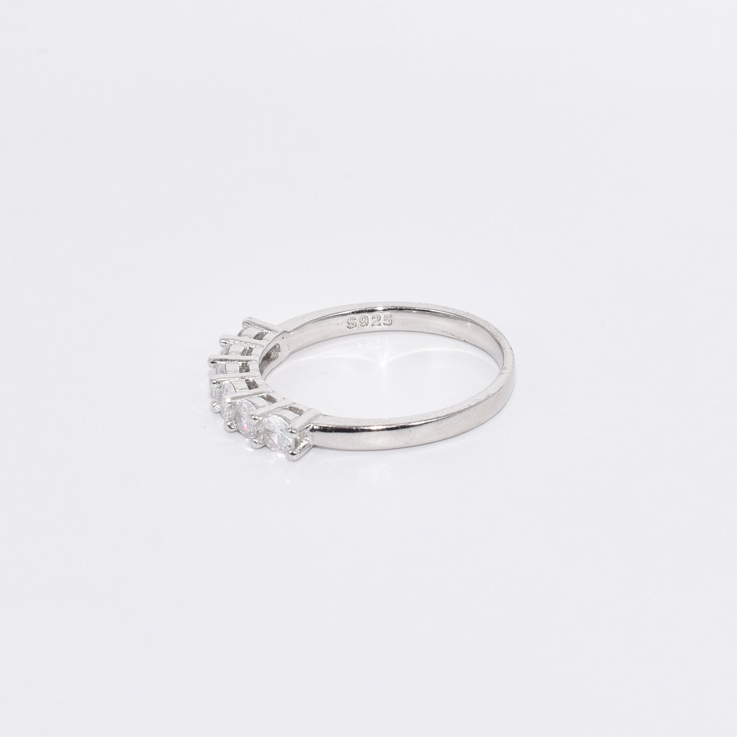 S925 Silver Zircon 7 Star Ring for Engagement