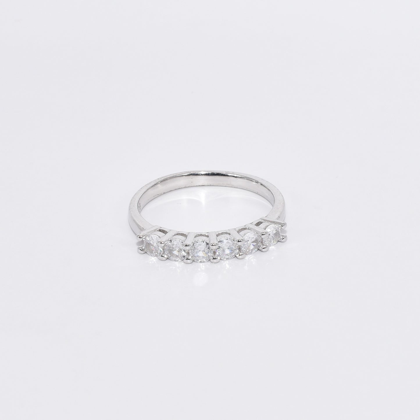 S925 Silver Zircon 7 Star Ring for Engagement