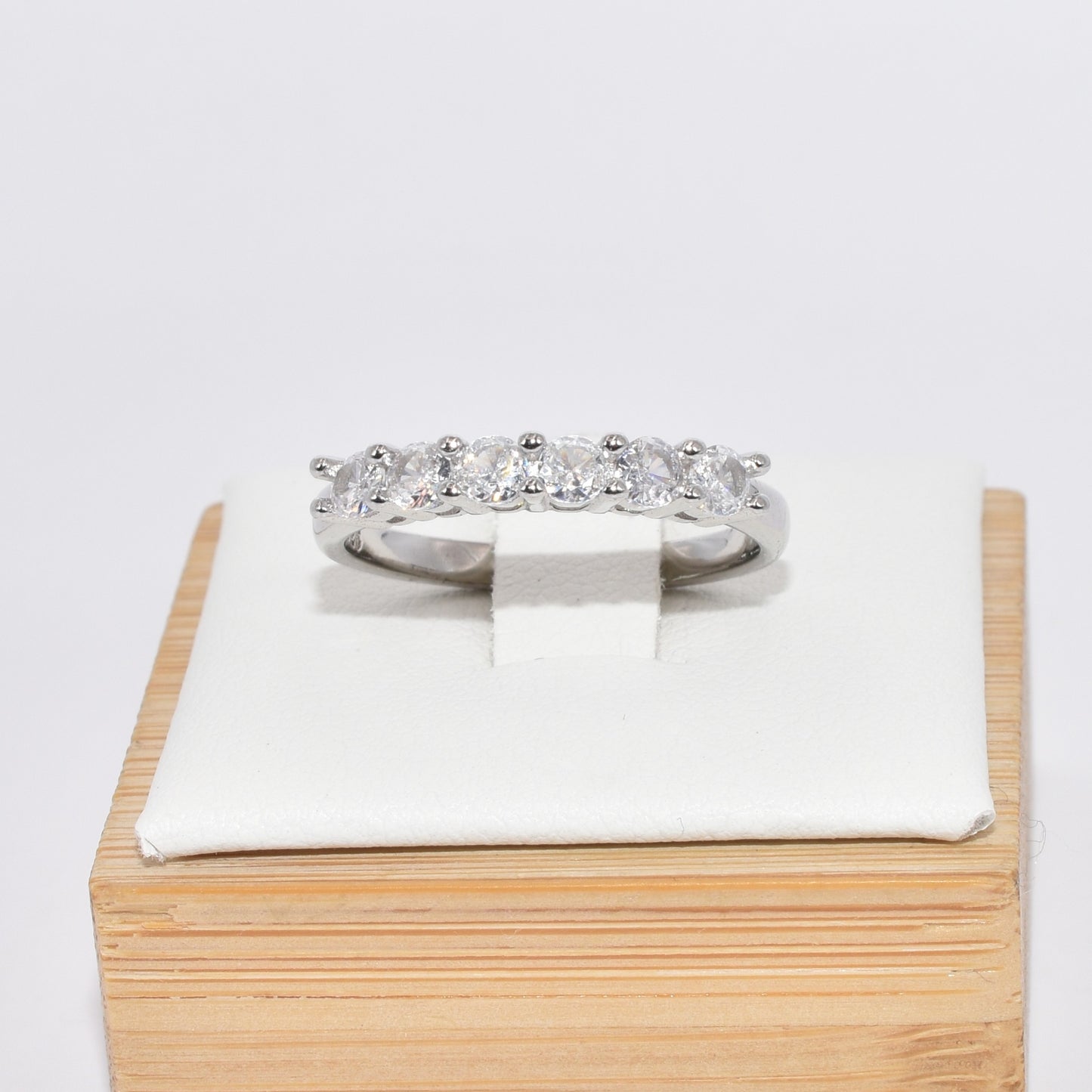 S925 Silver Zircon 7 Star Ring for Engagement