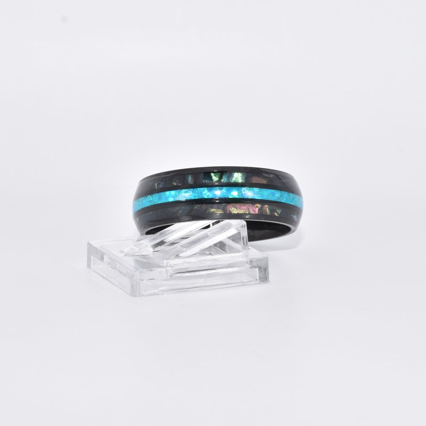 Stainless Steel Black and Blue Band for Men and Women