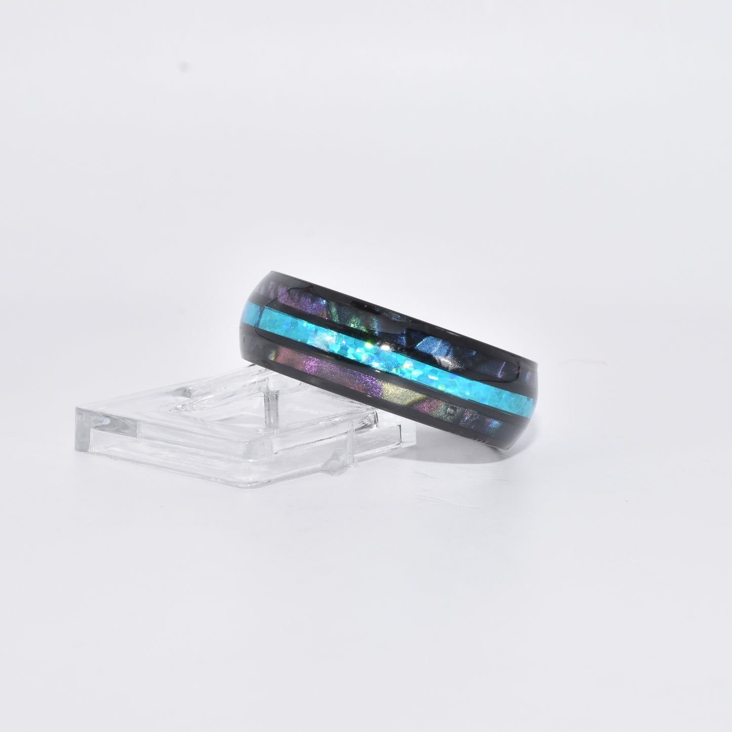 Stainless Steel Black and Blue Band for Men and Women