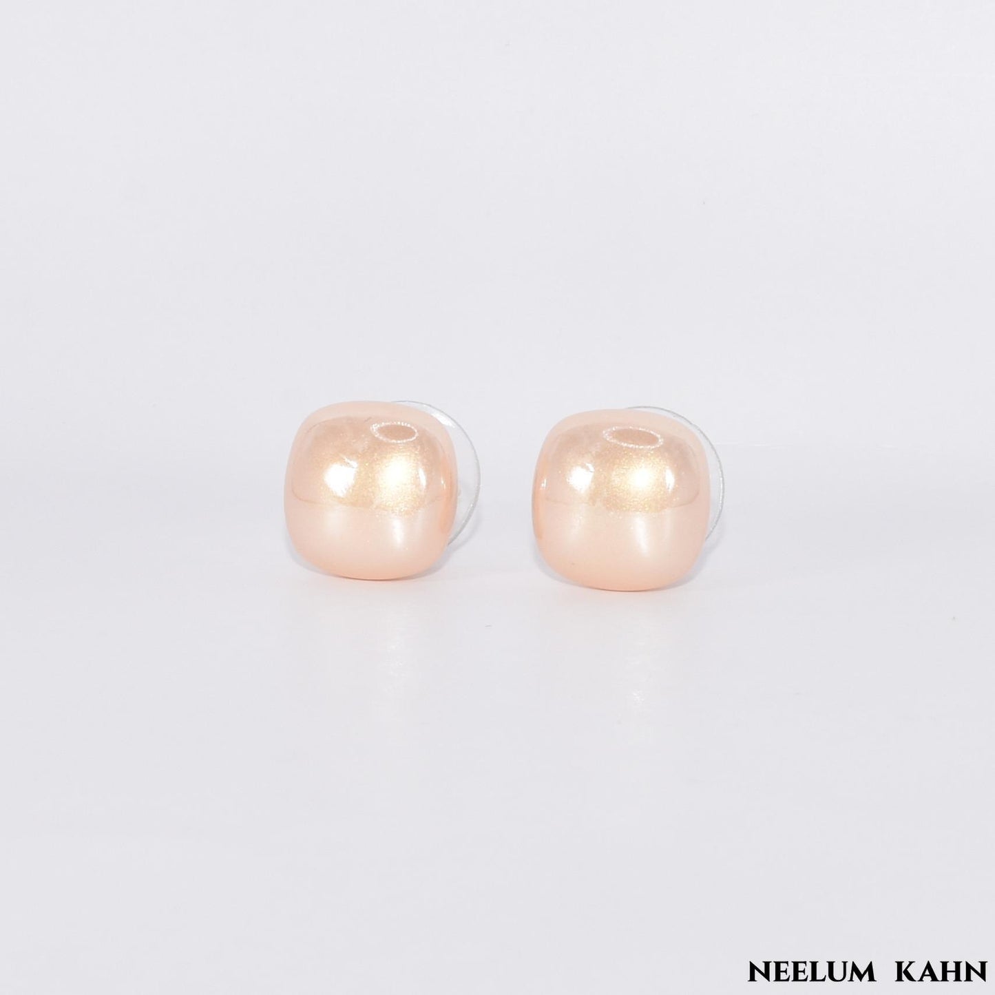 Champagne Color Pearl Stud Earrings | S925 Ear Needle