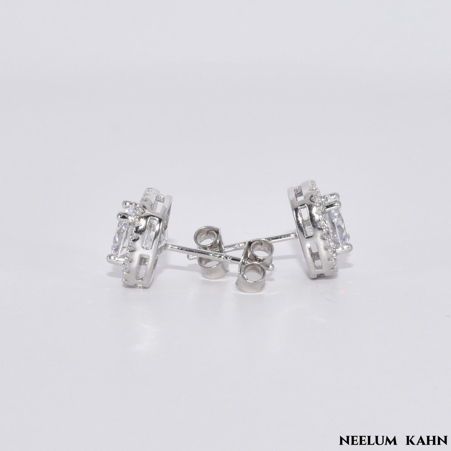 Solid S925 Sterling Silver Square Zircon Stud Earrings – Perfect Gift for All Occasions
