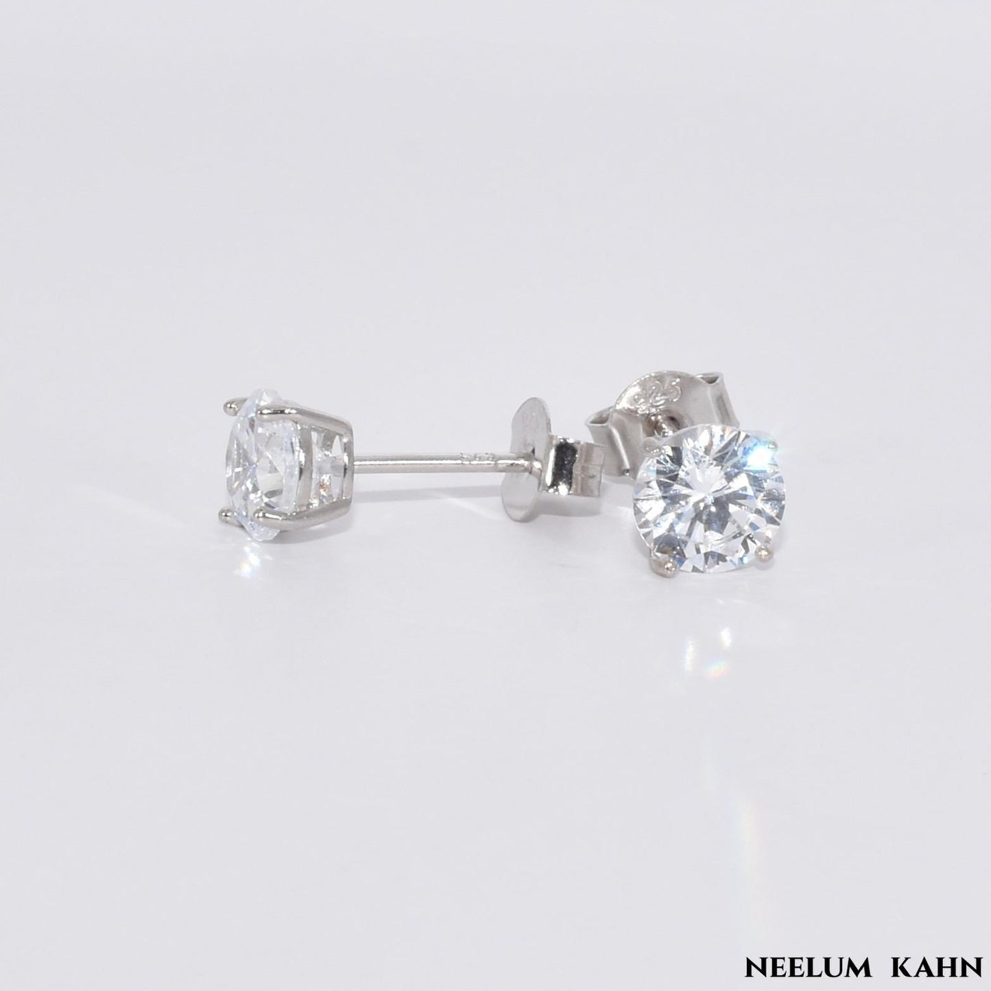 925 Sterling Silver Zircon Hypoallergenic Studs