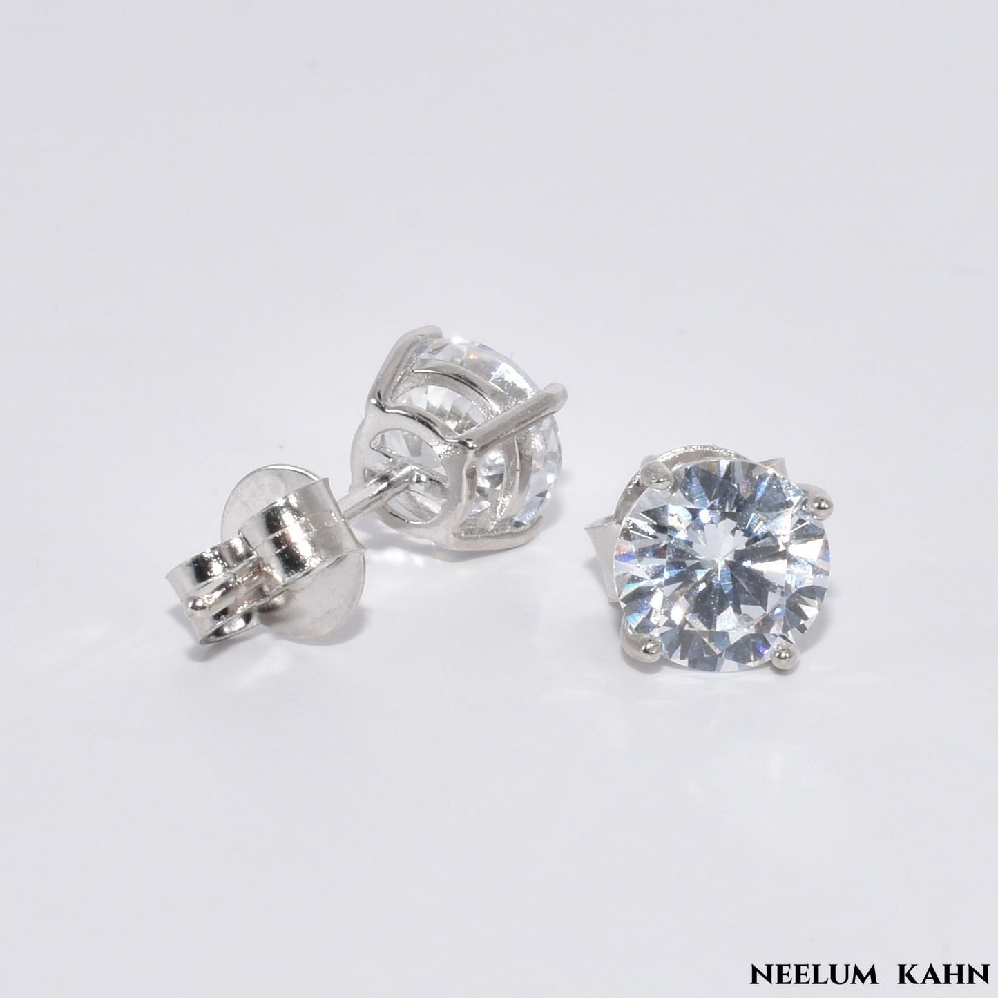 925 Sterling Silver Zircon Hypoallergenic Studs