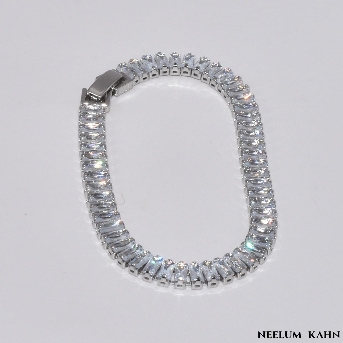 New S925 Silver Zircon Bracelet for Men & Women – 7 Inch Length