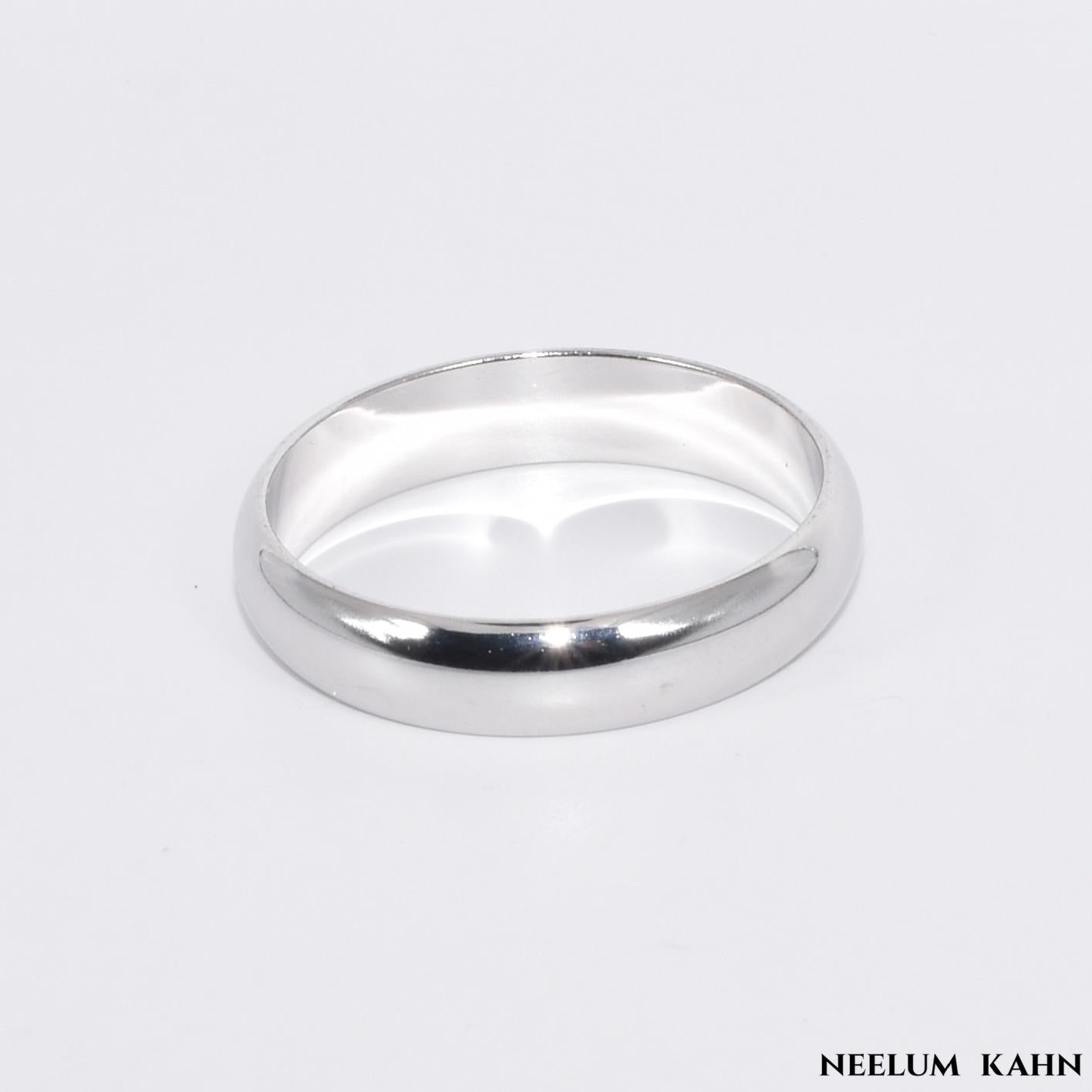Solid 925 Sterling Silver Gold Plated Ring for Men and Women
