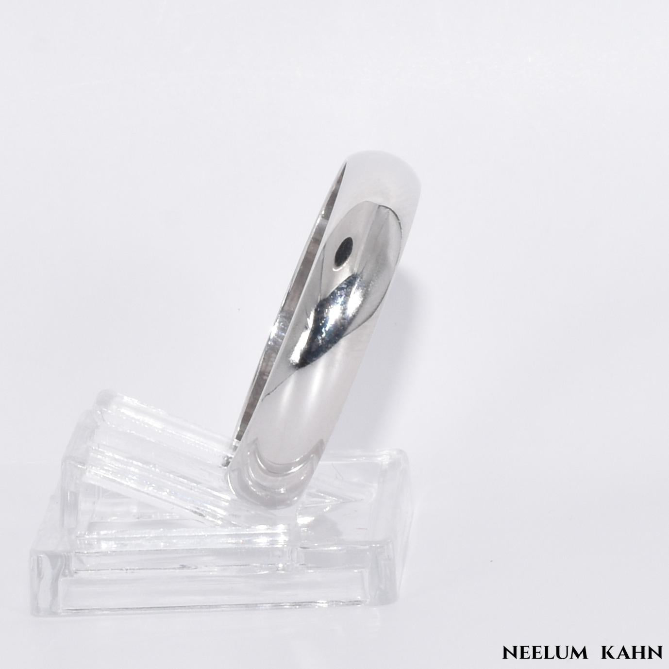 Solid 925 Sterling Silver Gold Plated Ring for Men and Women