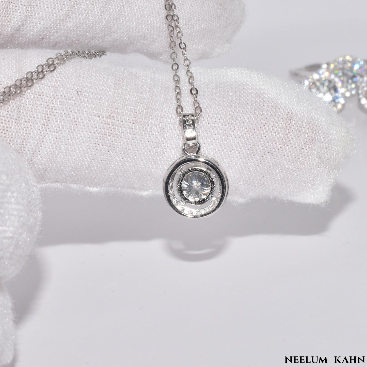 Certified 4Ct Moissanite Diamond Necklace & Earrings Set – S925 18K Gold Plated Jewelry