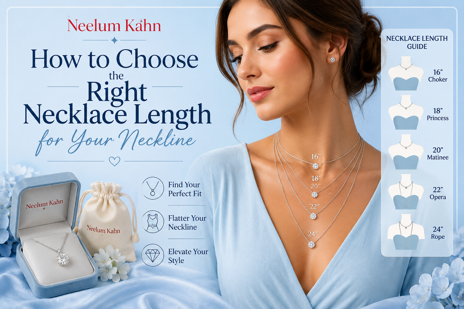 How to Choose the Right Necklace Length for Your Neckline