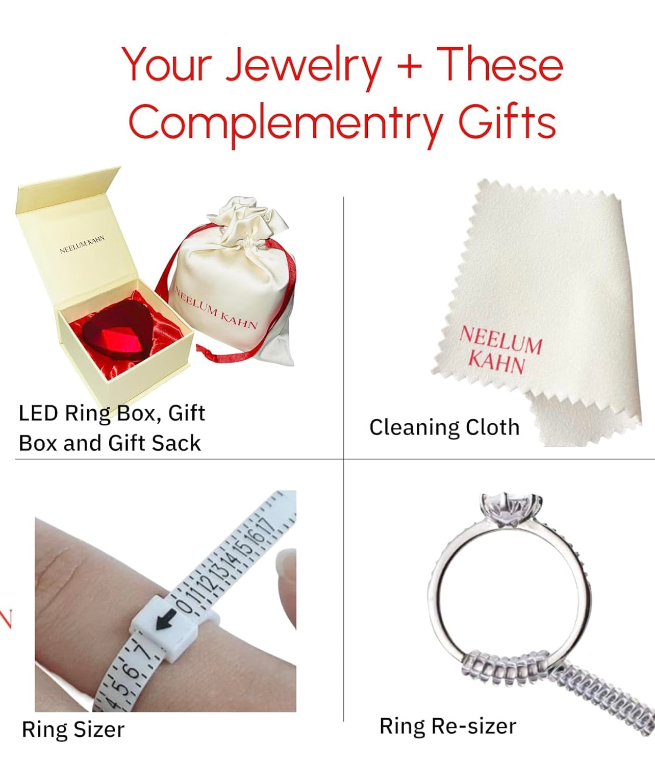 0.5Ct Moissanite Ring, 925 Sterling Silver, Round Cut, D Color VVS1, with LED Gift Box