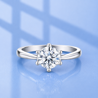 1ct Moissanite Classy Ring | S925 Silver | VVS1