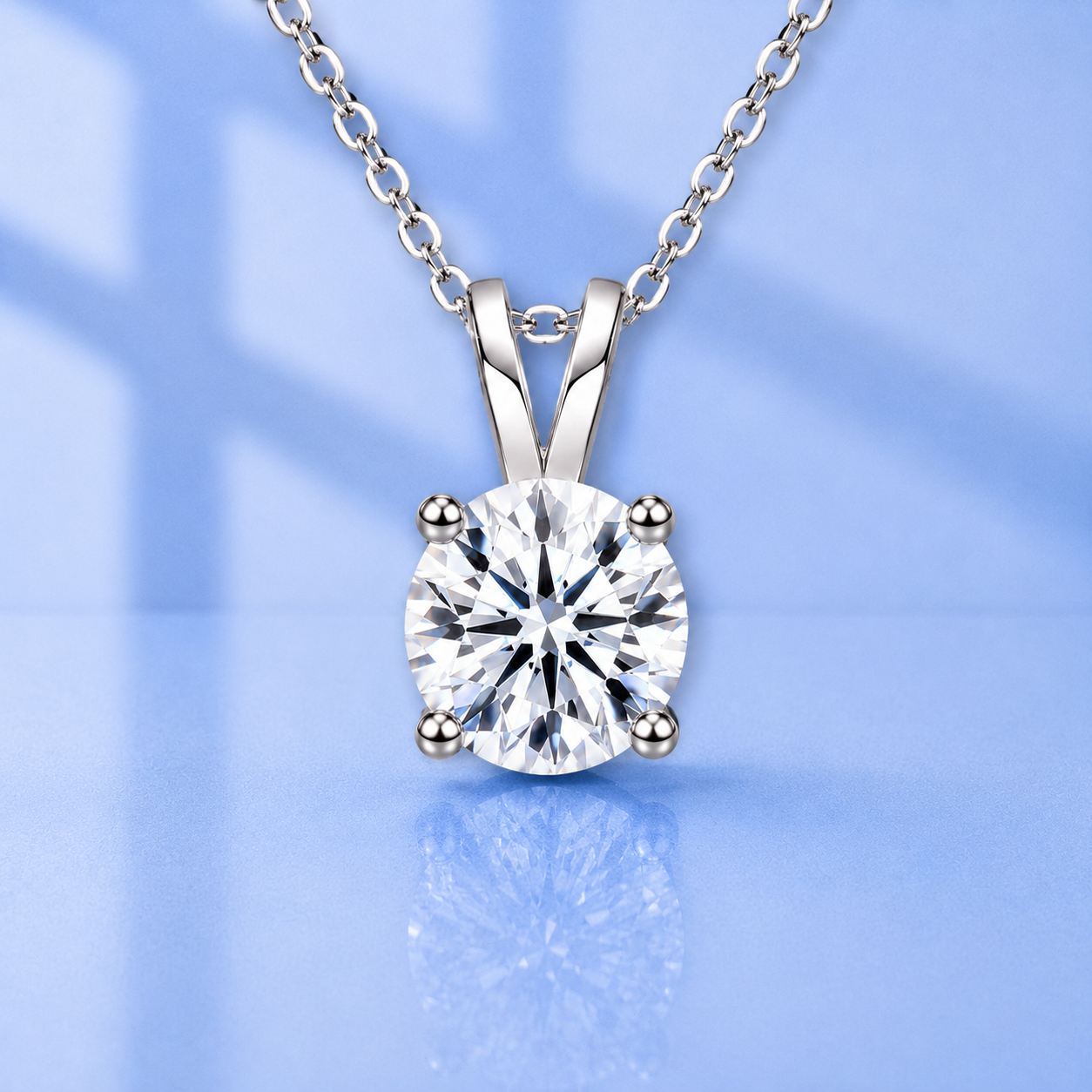 3ct Moissanite Diamond Pendant Necklace | S925 Silver | VVS1