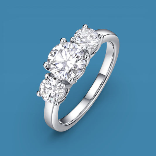 2 Ct White Round Cut CZ Flower Wedding Women Ring in Solid 925 Sterling 2 Ct White Round Cut CZ Flower Wedding Women Ring in Solid 925 Sterling