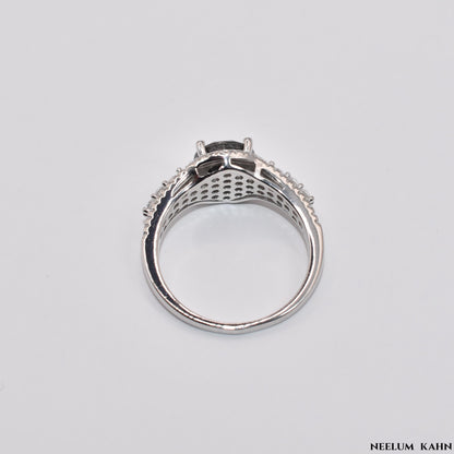 Certified 2Ct Black Moissanite Diamond Ring for Men – Solid S925 Silver