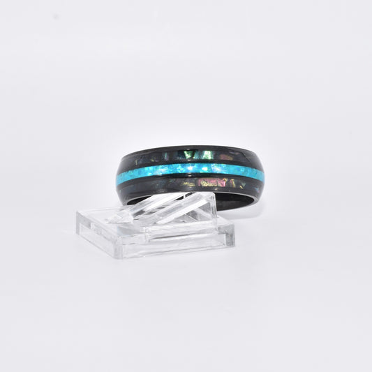 Stainless Steel Black and Blue Band for Men and Women