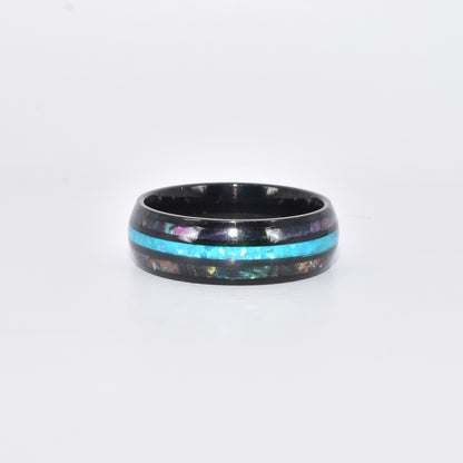 Stainless Steel Black and Blue Band for Men and Women