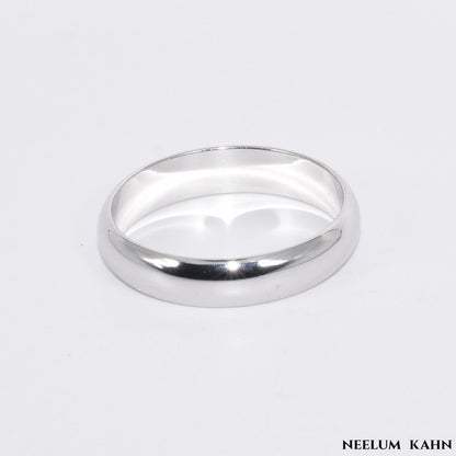 Solid 925 Sterling Silver Gold Plated Ring for Men and Women