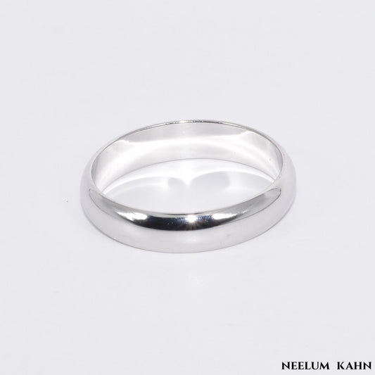 Solid 925 Sterling Silver Gold Plated Ring for Men and Women
