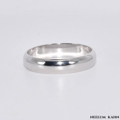 Solid 925 Sterling Silver Gold Plated Ring for Men and Women