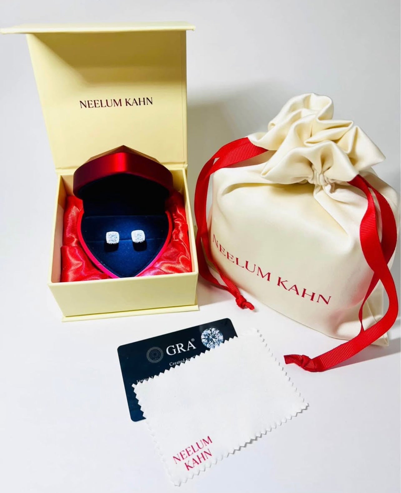 Certified 2Ct Moissanite Stud Earrings – Square 925 Silver