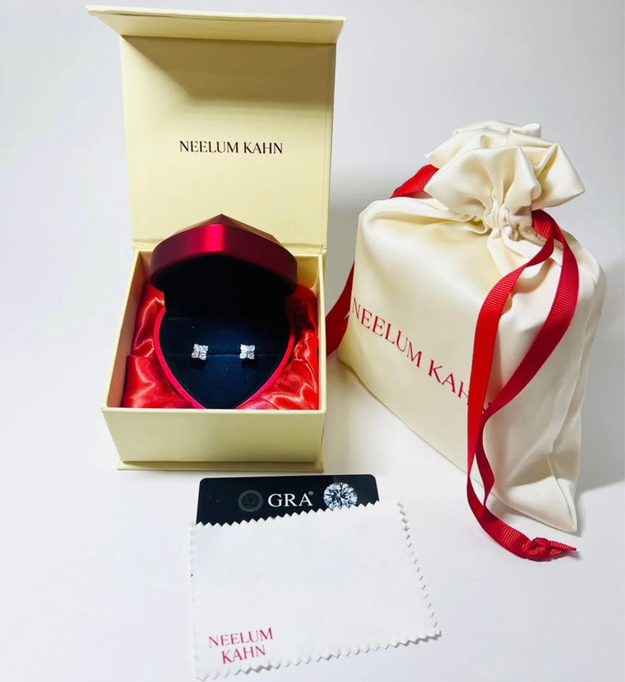 Certified 0.8Ct Moissanite Diamond Stud Earrings