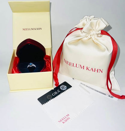 Certified 3Ct Black Moissanite Diamond Ring for Men | S925 Silver Ring