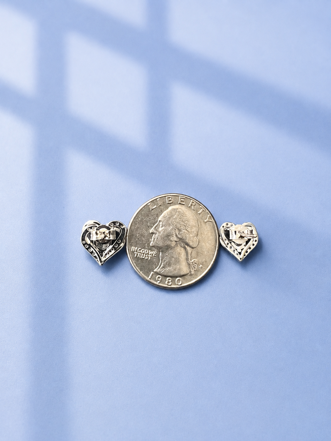 Heart Moissanite Stud Earrings in 925 Sterling Silver | 0.3 Ct or 0.5 Ct D Color VVS1 Moissanite