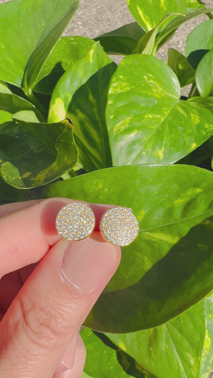 0.6Ct (Each) Moissanite Diamond Stud Earrings | S925 Silver Yellow Gold Plated Screws