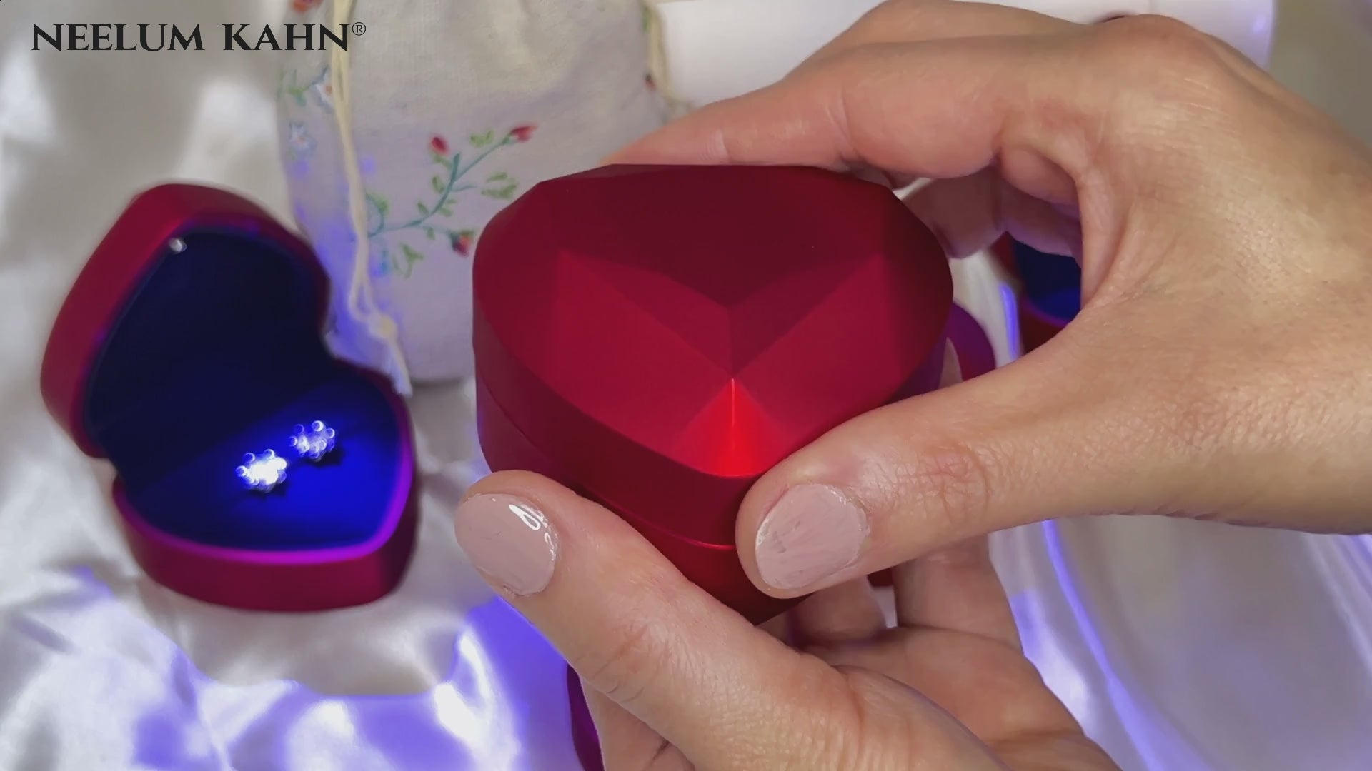 LED Heart Shaped Ring Box