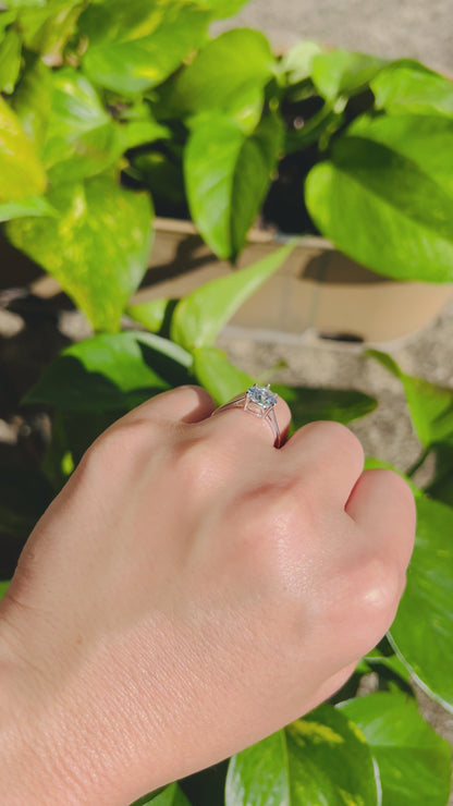 Certified 3Ct Water Drop Pear Cut Moissanite Diamond Ring