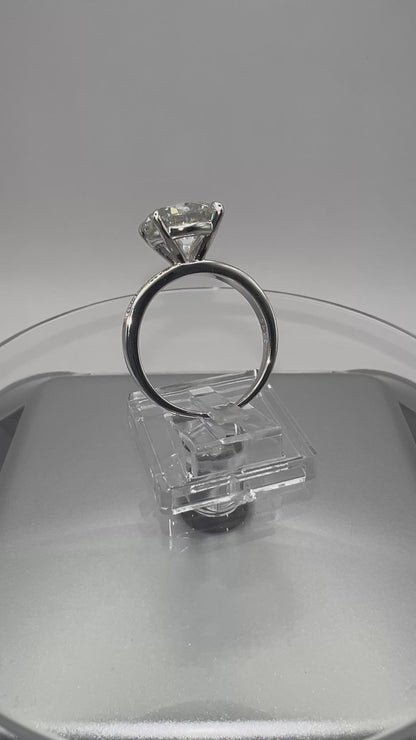 Certified 5Ct Moissanite Diamond Proposal Ring